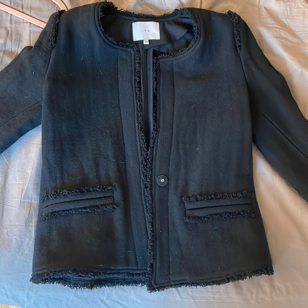 IRO Anglet black wool jacket. Worn once! Size 36